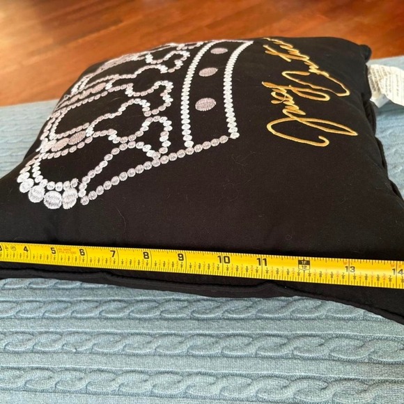 2 Juicy Couture blue and black throw pillows y2k decor - Picture 8 of 8